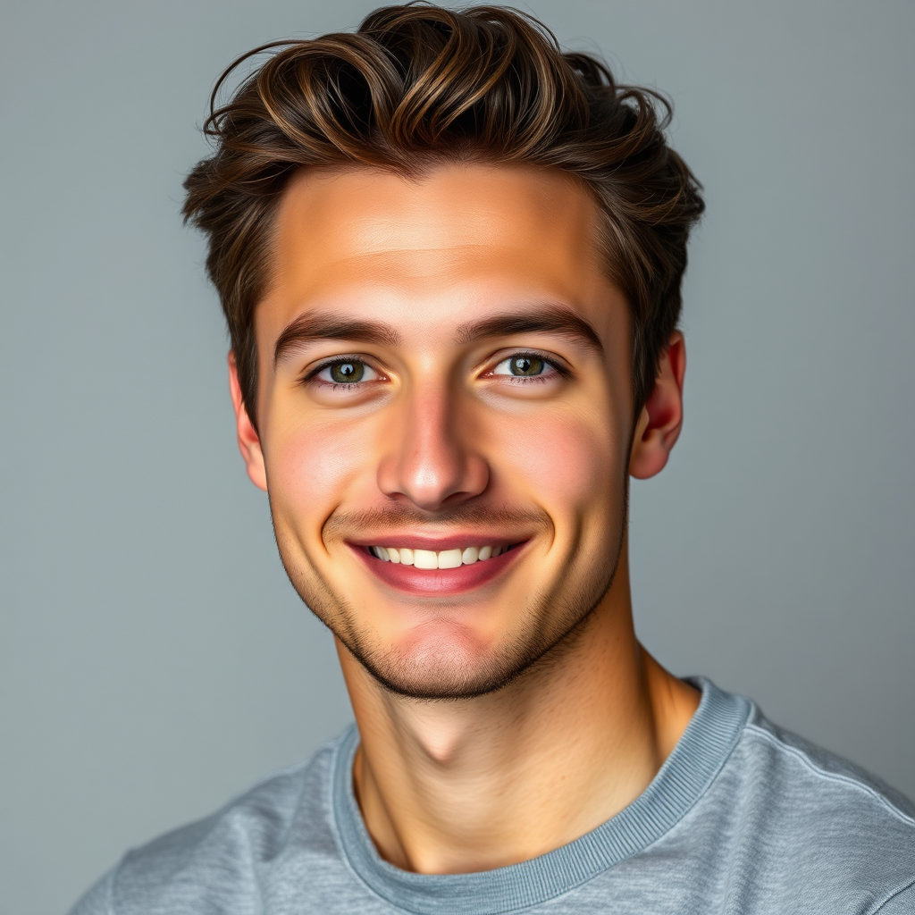 Professional headshot of a confident young man with clear, healthy-looking skin after using Apaleo treatment